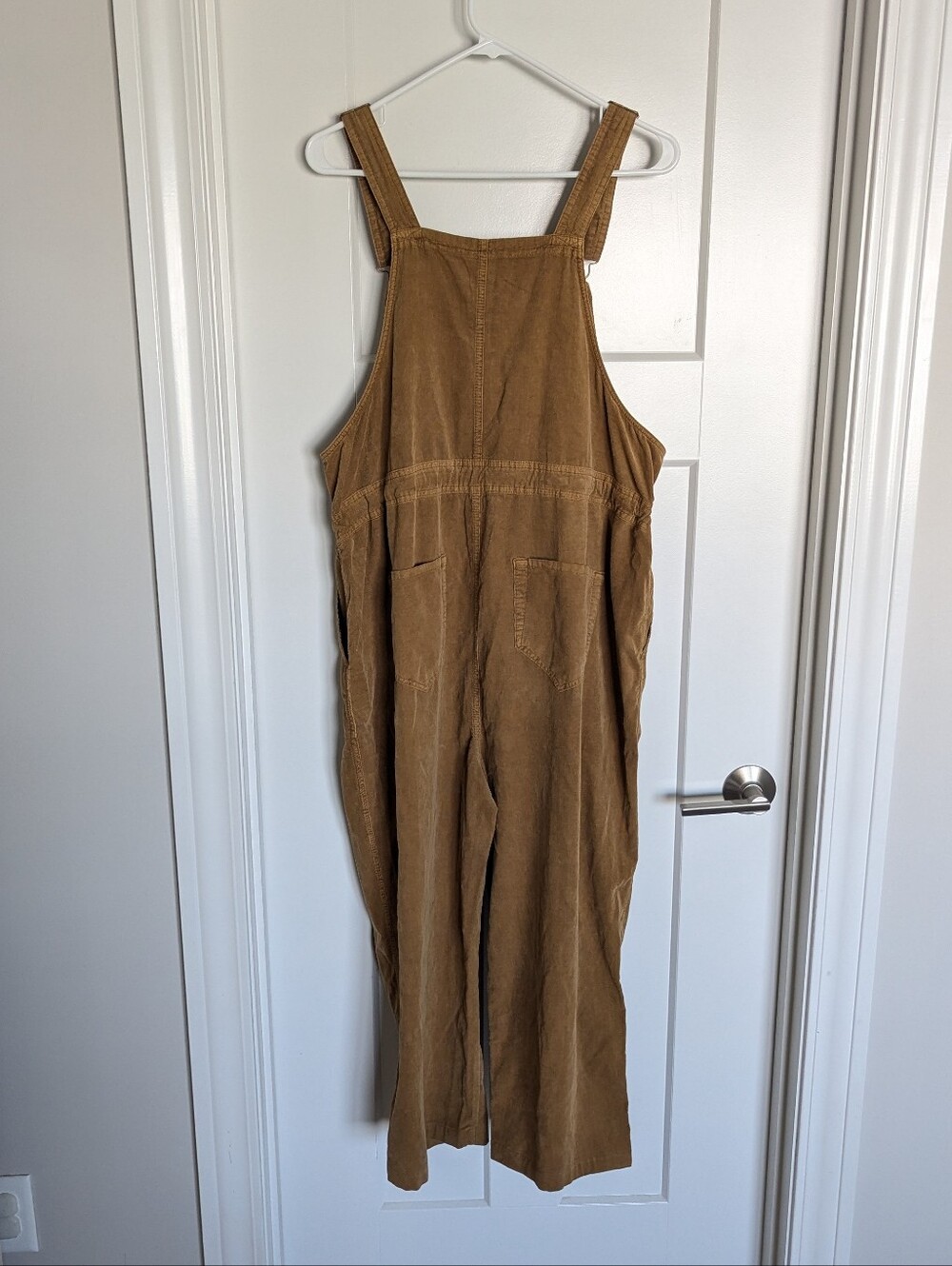 Sundance Tan Artist Paradise Corduroy Overalls sz LP - Picture 7 of 9